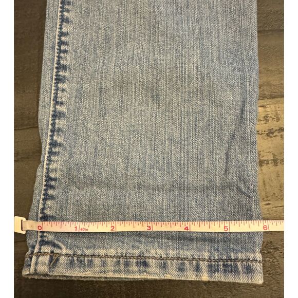 Loft Relaxed Skinny Rhinestone Pocket Detail Jeans Sz 8T - Picture 12 of 14